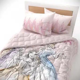 Kisenè Disney trapuntino primaverile in microfibra disegno principesse offerta
