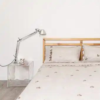 Romeo gigli completo letto in puro cotone - heart - beige