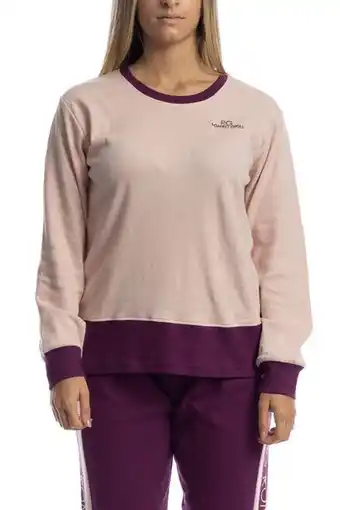 Romeo gigli pigiama per donna in caldo cotone interlock - rosa