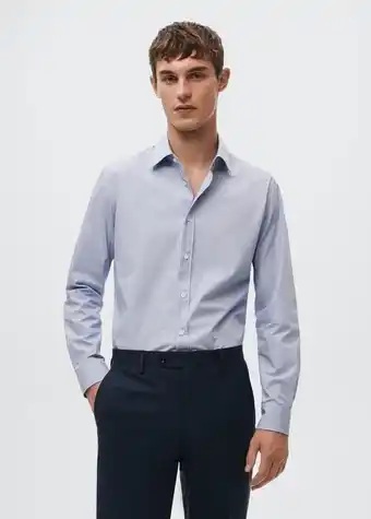 Camicia slim fit cotone righe