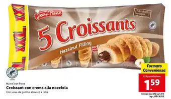 Lidl Maître Jean-Pierre Croissant con crema alla nocciola Con uova da galline allevate a terra 325 g offerta