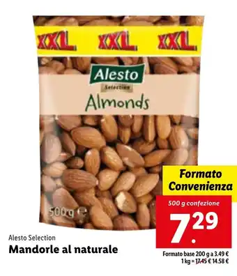 Lidl Alesto Selection Mandorle al naturale 500 g offerta