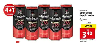 Lidl Perlenbacher Strong Beer doppio malto 5x 0,5 l offerta