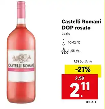 Lidl Castelli Romani DOP rosato Lazio 1,5 l offerta
