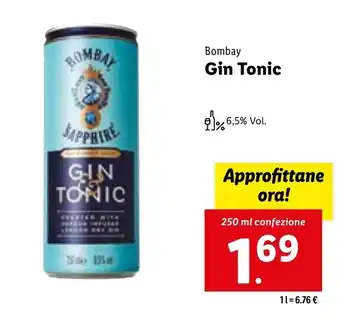 Lidl Bombay Gin Tonic 250 ml offerta