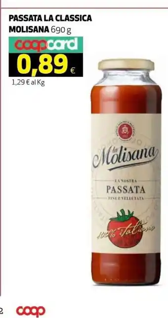 Coop Passata La Classica Molisana 690 g offerta