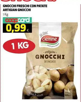 Coop Gnocchi Freschi Con Patate Artigian Gnocchi 1 Kg offerta