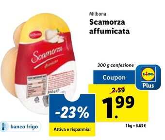 Lidl Milbona Scamorza affumicata 300 g offerta