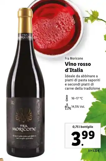 Fra Moricone Vino rosso d'Italia 0,75 l