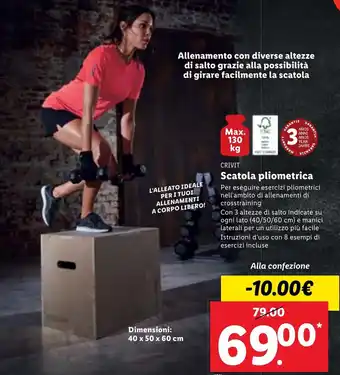 Lidl Crivit Scatola pliometrica offerta