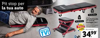 Lidl Parkside Sgabello/Carrello per lavori di montaggio 2 in 1 offerta