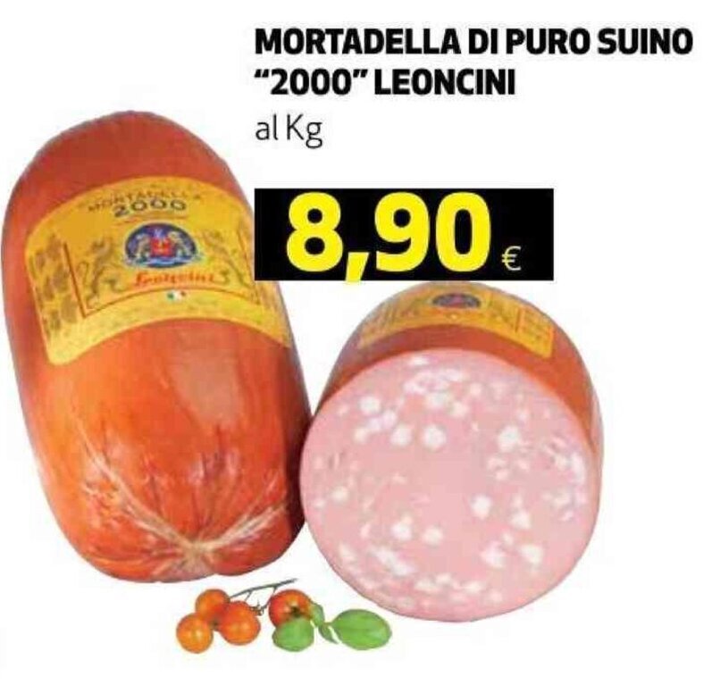 Mortadella Di Puro Suino "2000" Leoncini al Kg offerta di Coop