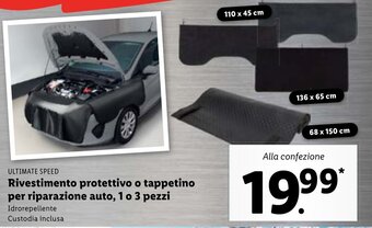 Lidl Ultimate Speed Rivestimento protettivo o tappetino per riparazione auto, 1 o 3 pezzi offerta