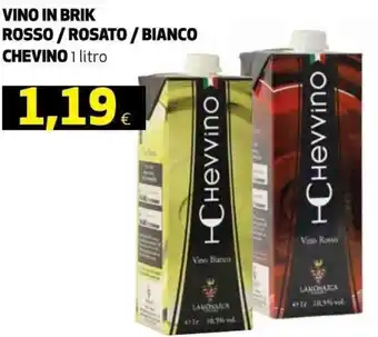 Coop Chevino Vino in Brik Rosso/Rosato/Bianco 1 litro offerta