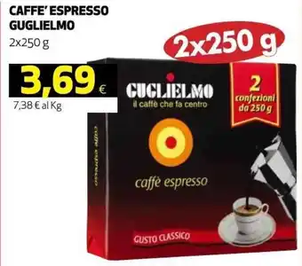 Coop Guglielmo Caffe' Espresso 2 x 250 g offerta