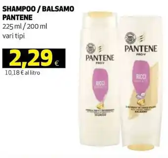 Coop Pantene Shampoo/Balsamo vari tipi 225 ml/200 ml offerta