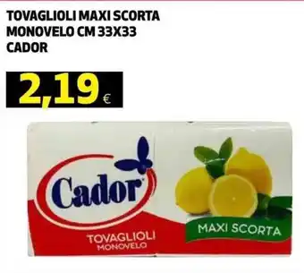Cador Tovaglioli Maxi Scorta Monovelo 33x33 cm