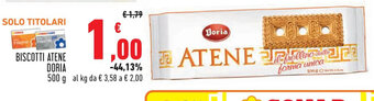 Conad Doria Biscotti Atene 500 g offerta