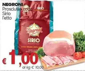 Negroni Prosciutto Cotto Sirio