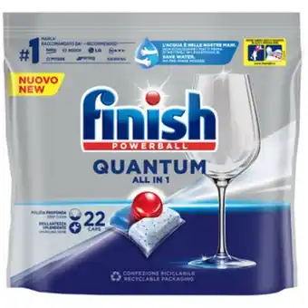 PiùMe Finish pastiglie quantum all in 1 regular 22 caps offerta