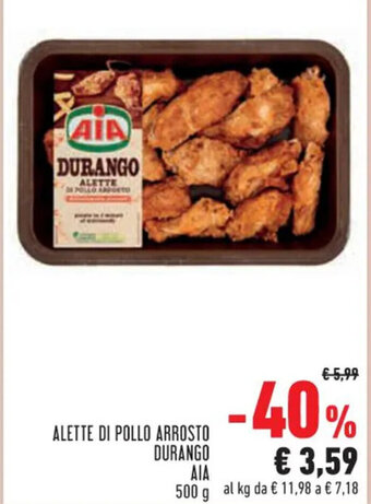 Conad AIA Alette Di Pollo Arrosto Durango 500 g offerta