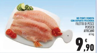 Conad Filetto Di Pesce Persico Africano al kg offerta
