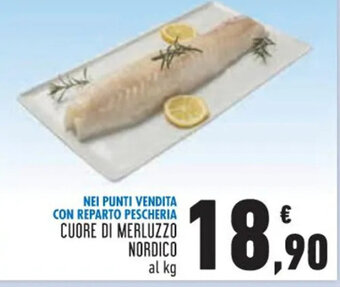 Conad Cuore Di Merluzzo Nordico al kg offerta