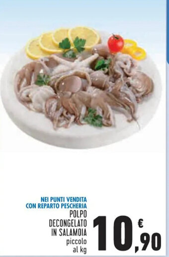Conad Polpo Decongelato In Salamoia piccolo al kg offerta