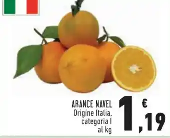 Conad Arance Navel Origine Italia, categoria l al kg offerta