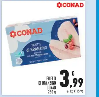 Conad Conad Filetti Di Branzino 250 g offerta