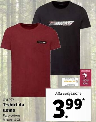 Lidl Livergy T-shirt da uomo Misure: S-XL offerta