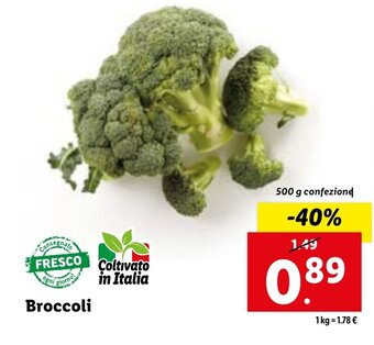 Lidl Broccoli 500 g offerta