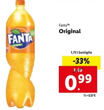 Lidl Fanta Original 1,75 l offerta