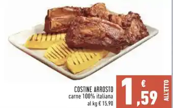 Conad Costine Arrosto carne 100% italiana offerta