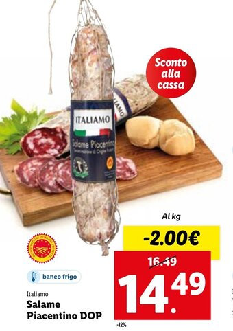 Lidl Italiamo Salame Piacentino DOP offerta