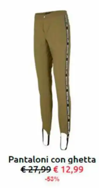 Pantaloni con ghetta