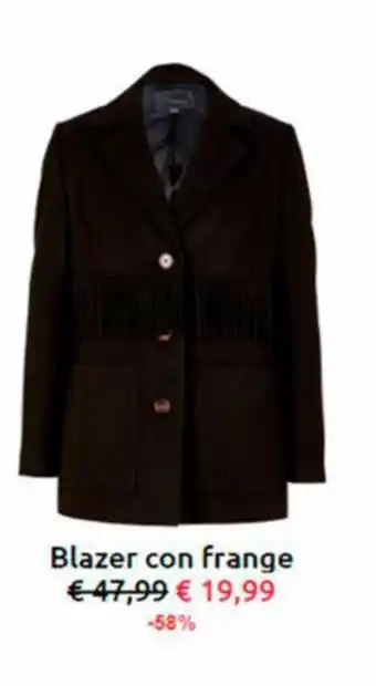 Blazer con frange
