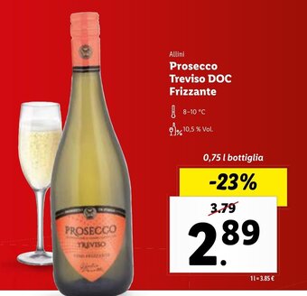 Lidl Allini Prosecco Treviso DOC Frizzante 0,75 l offerta