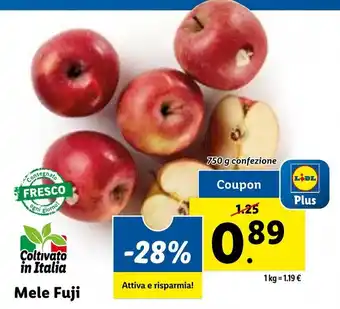 Lidl Mele Fuji 750 g offerta