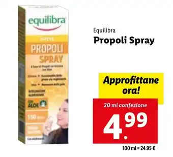 Lidl Equilibra Propoli Spray 20 ml offerta