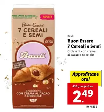Lidl Bauli Buon Essere 7 Cereali e Semi 450 g offerta