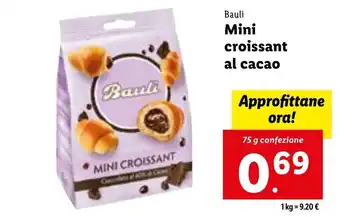 Lidl Bauli Mini croissant al cacao 75 g offerta
