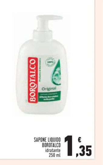 Conad Sapone Liquido Borotalco idratante 250 ml offerta