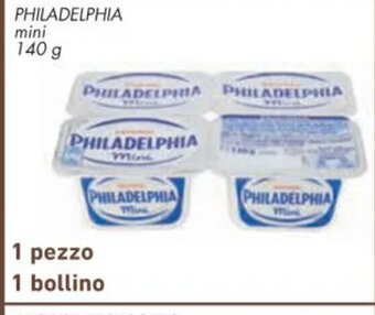 Conad Philadelphia mini 140 g 1 pezzo 1 bollino offerta