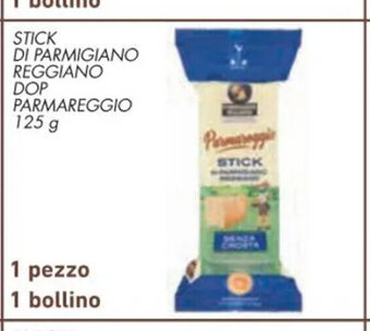Conad Stick Di Parmigiano Reggiano DOP Parmareggio 125 g 1 pezzo 1 bollino offerta