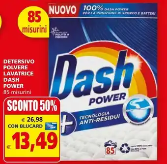 Il Gigante Detersivo polvere lavatrice dash power offerta