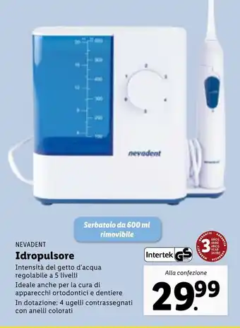 Lidl Nevadent Idropulsore offerta