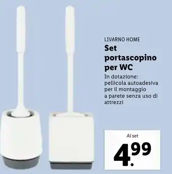 Lidl Livarno Home Set portascopino per WC offerta