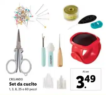 Lidl Crelando Set da cucito offerta