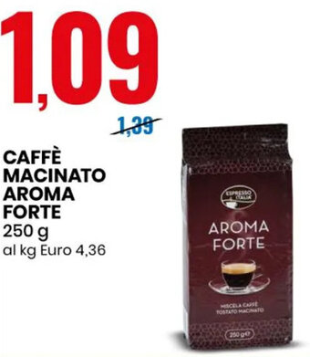 Eurospin Caffè Macinato Aroma Forte 250 g offerta